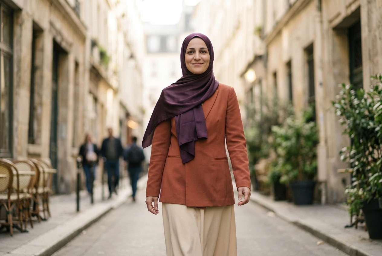 Femme hypersensible confiante après avoir appris à reprendre confiance en soi en amour